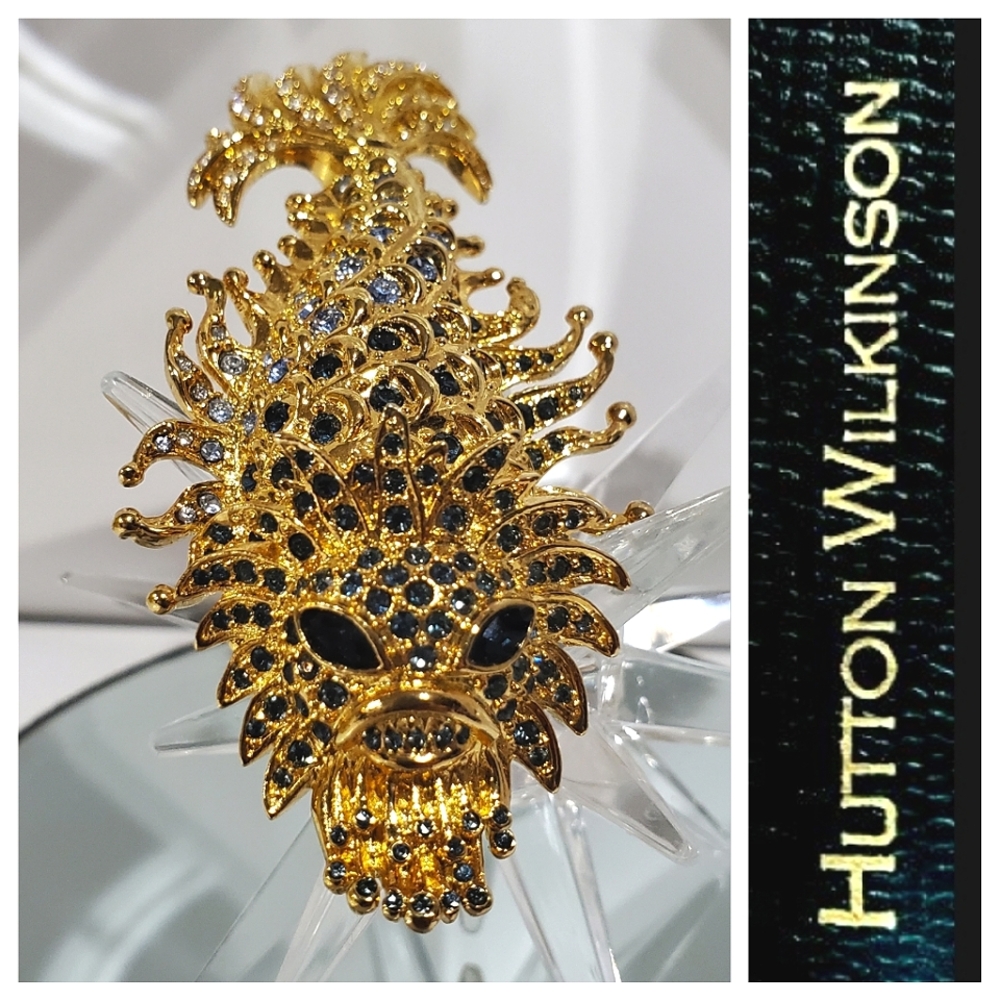 Insane Massive HUTTON WILKINSON Sea Dragon Creature Brooch